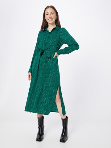 SISTERS POINT - Vestido camisero 'ERON' en verde: frente