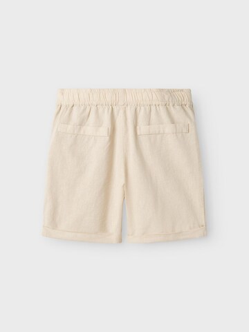 Regular Pantalon 'NKMFalinnen' NAME IT en beige