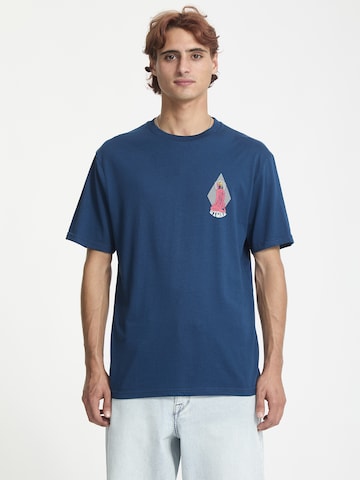 T-Shirt 'Psychback BSC' Volcom en bleu : devant