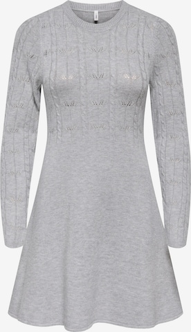 Robes en maille 'ONLKATIA' ONLY en gris : devant