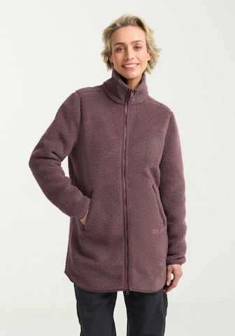 JACK WOLFSKIN - Casaco de velo funcional em roxo: frente