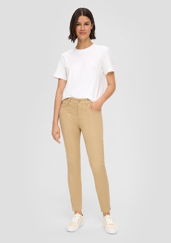 Coupe slim Pantalon s.Oliver en beige