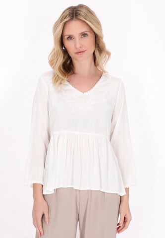 Usha Блузка 'Everyday Fashion' в Белый: спереди