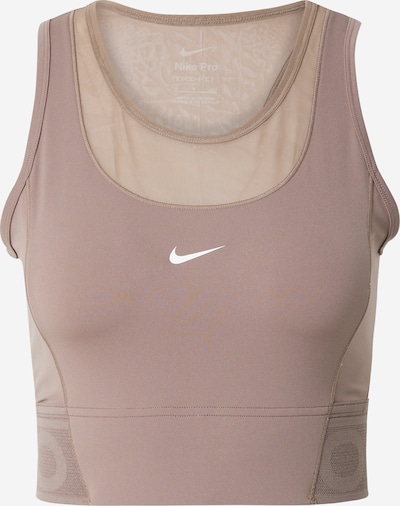 NIKE Športový top - brokátová / biela, Produkt