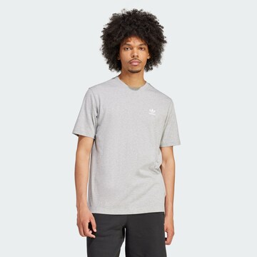 ADIDAS ORIGINALS Shirt 'Trefoil Essentials' in Grey: front