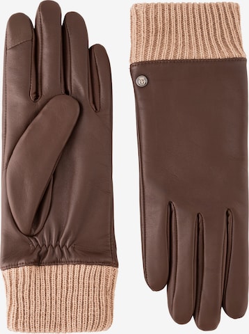 Mezzoguanti 'BRESLAU' di Roeckl in marrone: frontale