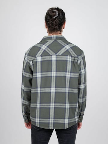 NIKIN Shirt 'TreePlanter Overshirt Check' in Green