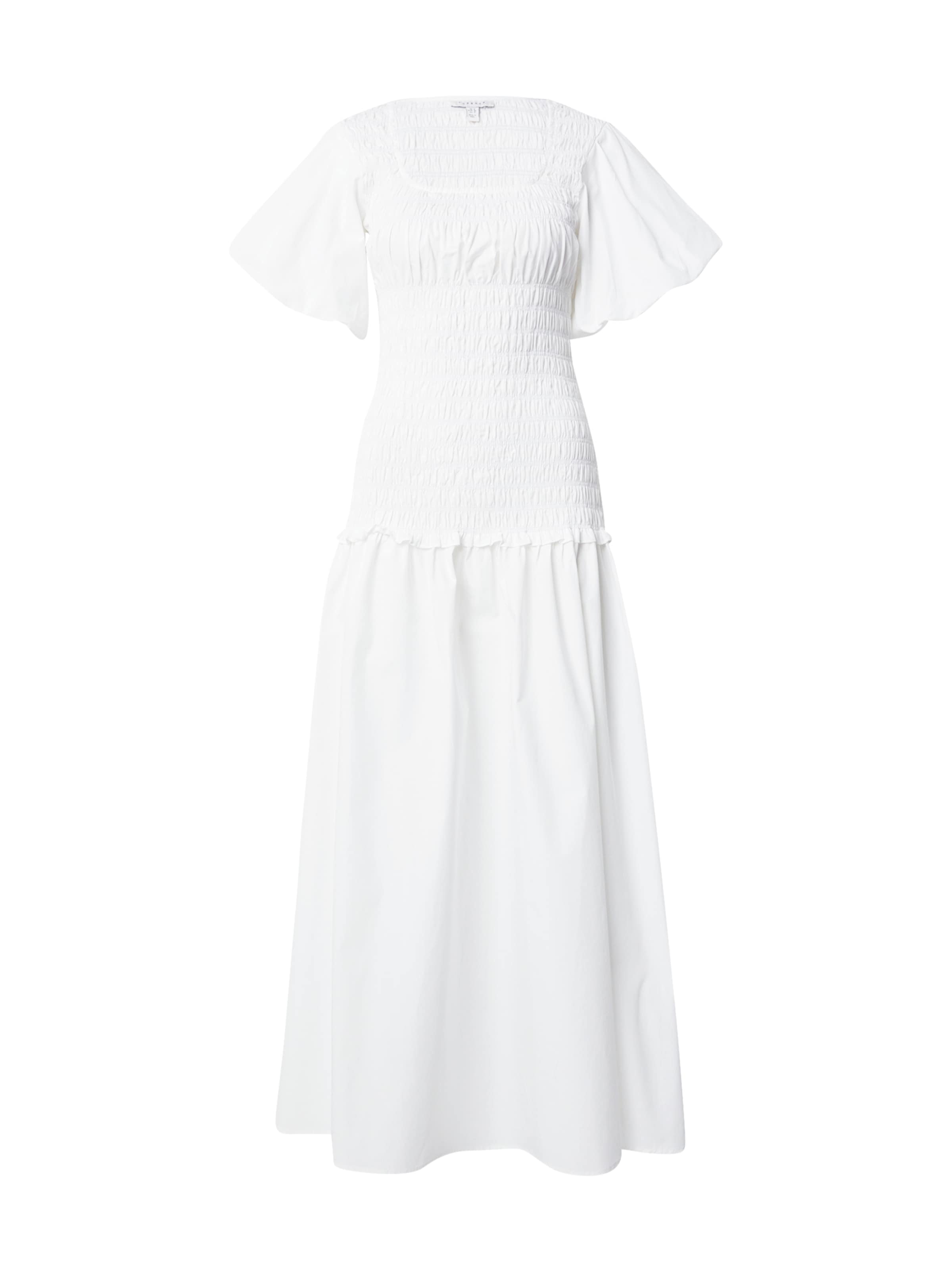 Robe TOPSHOP en blanc : devant