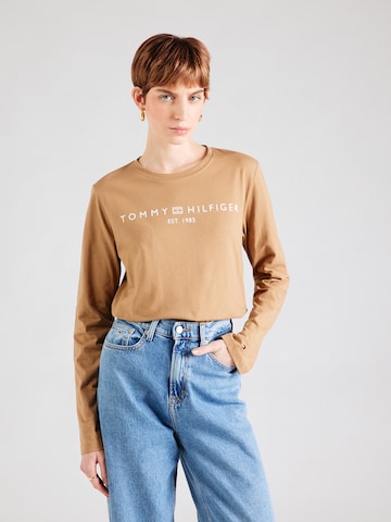 T-shirt TOMMY HILFIGER en vert : devant