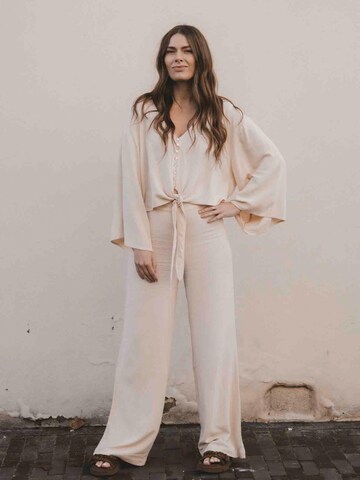 Looxs Revolution Wide leg Broek in Beige