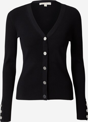 MICHAEL Michael Kors Knit Cardigan in Black: front