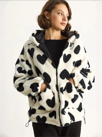 Bianco Lucci Between-Season Jacket in White: front