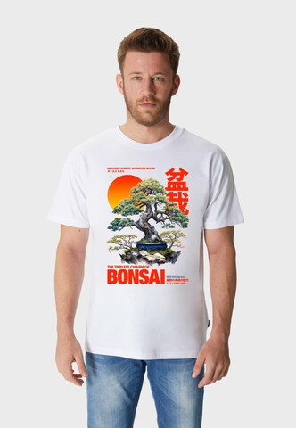 Oldskull Shirt 'ASIAN BONSAI' in White: front
