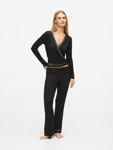 Karl Lagerfeld Bootcut Byxa i svart: framsida