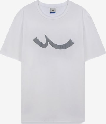 LTB Jeans Shirt 'Logo T-Shirt' in White: front