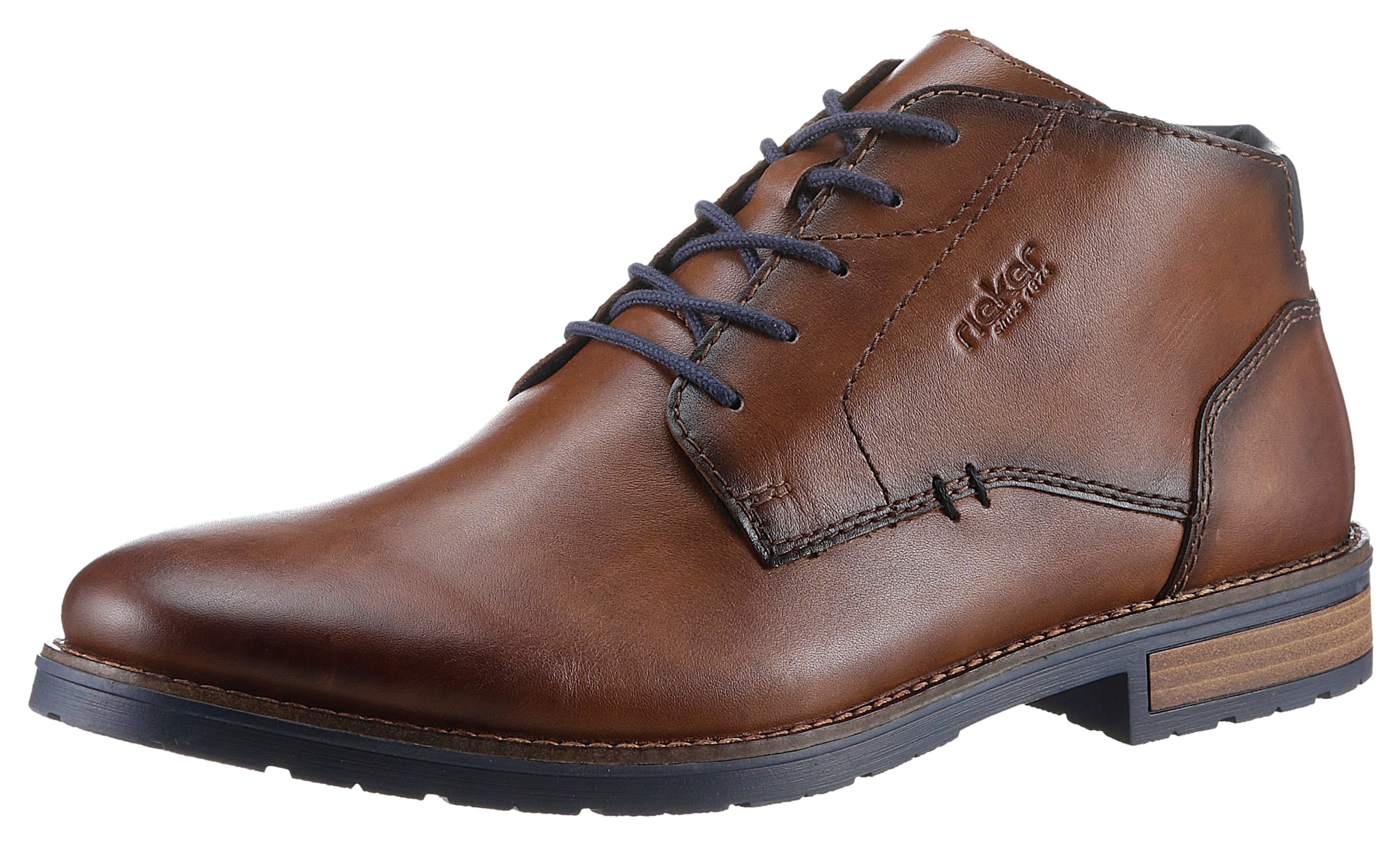 Chaussure à lacets Rieker en marron : devant