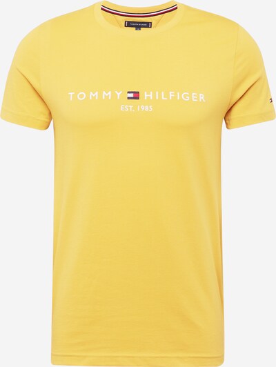 TOMMY HILFIGER Тениска в нейви синьо / златистожълто / червено / бяло, Преглед на продукта