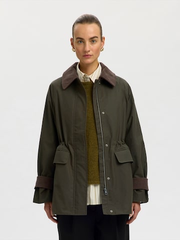 SELECTED Between-Season Jacket 'SLWWILMA' in Green: front