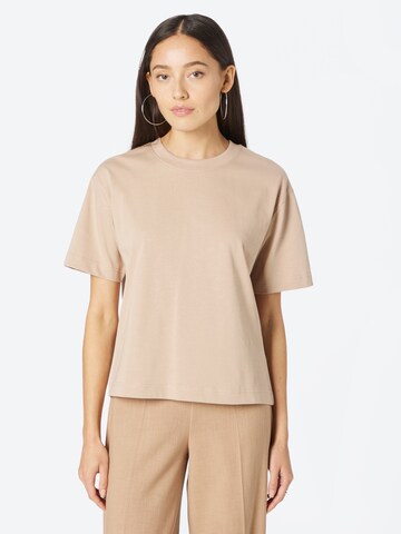 T-shirt Gina Tricot en beige : devant