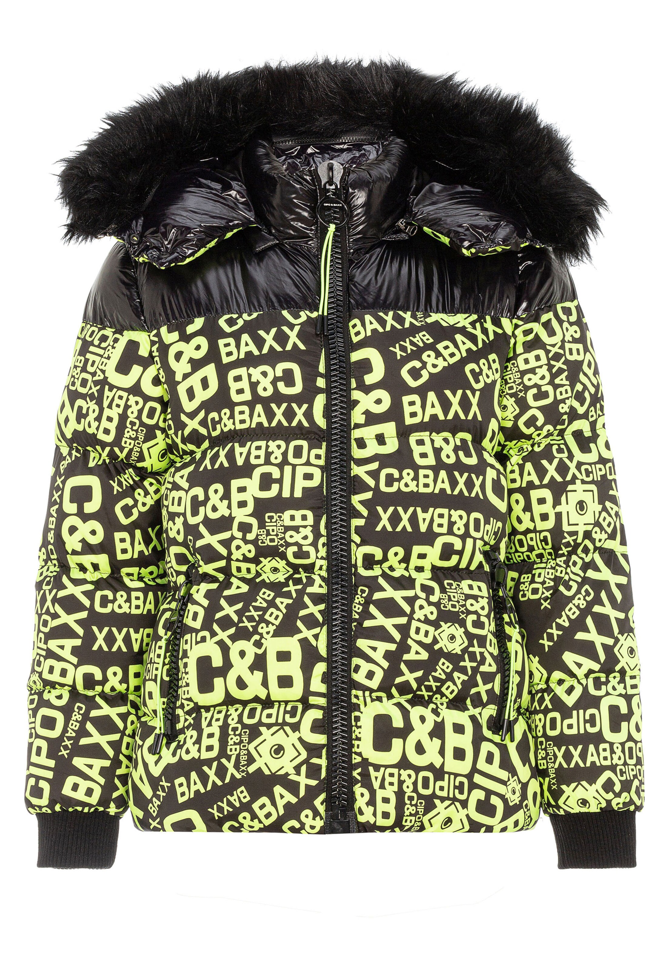 CIPO & BAXX Winterjacke in Grün: Vorderseite