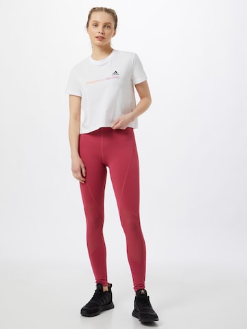 ADIDAS PERFORMANCE Skinny Sporthose in Pink