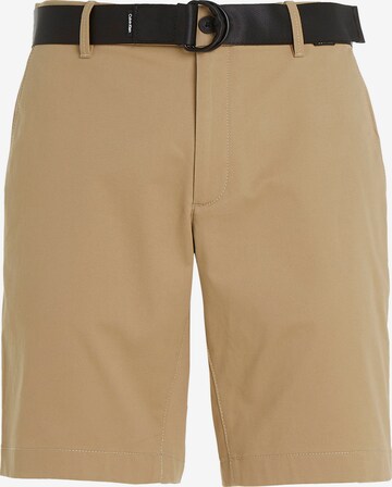 Calvin Klein Pants in Beige: front
