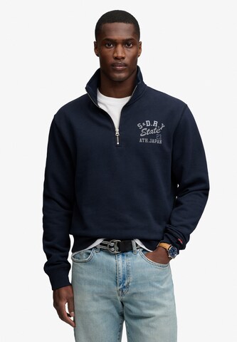 Superdry & Co Sweatshirt 'Athletic Essentials' in Blue: front