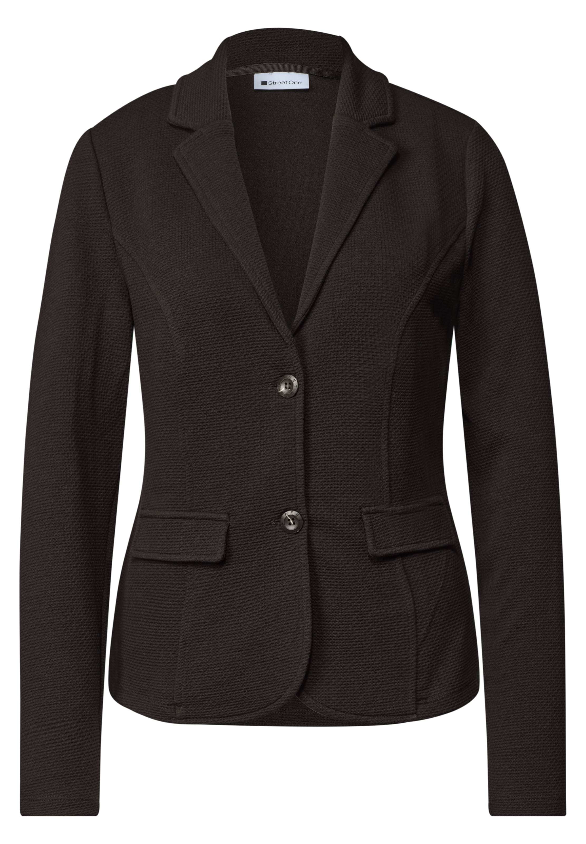 STREET ONE Basic Blazer mit Struktur in Braun: Vorderseite