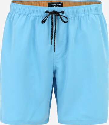 Jack & Jones Plus Zwemshorts 'FIJI' in Blauw: voorkant