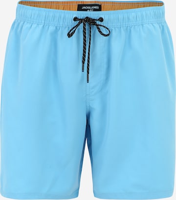 Shorts de bain 'FIJI' Jack & Jones Plus en bleu : devant