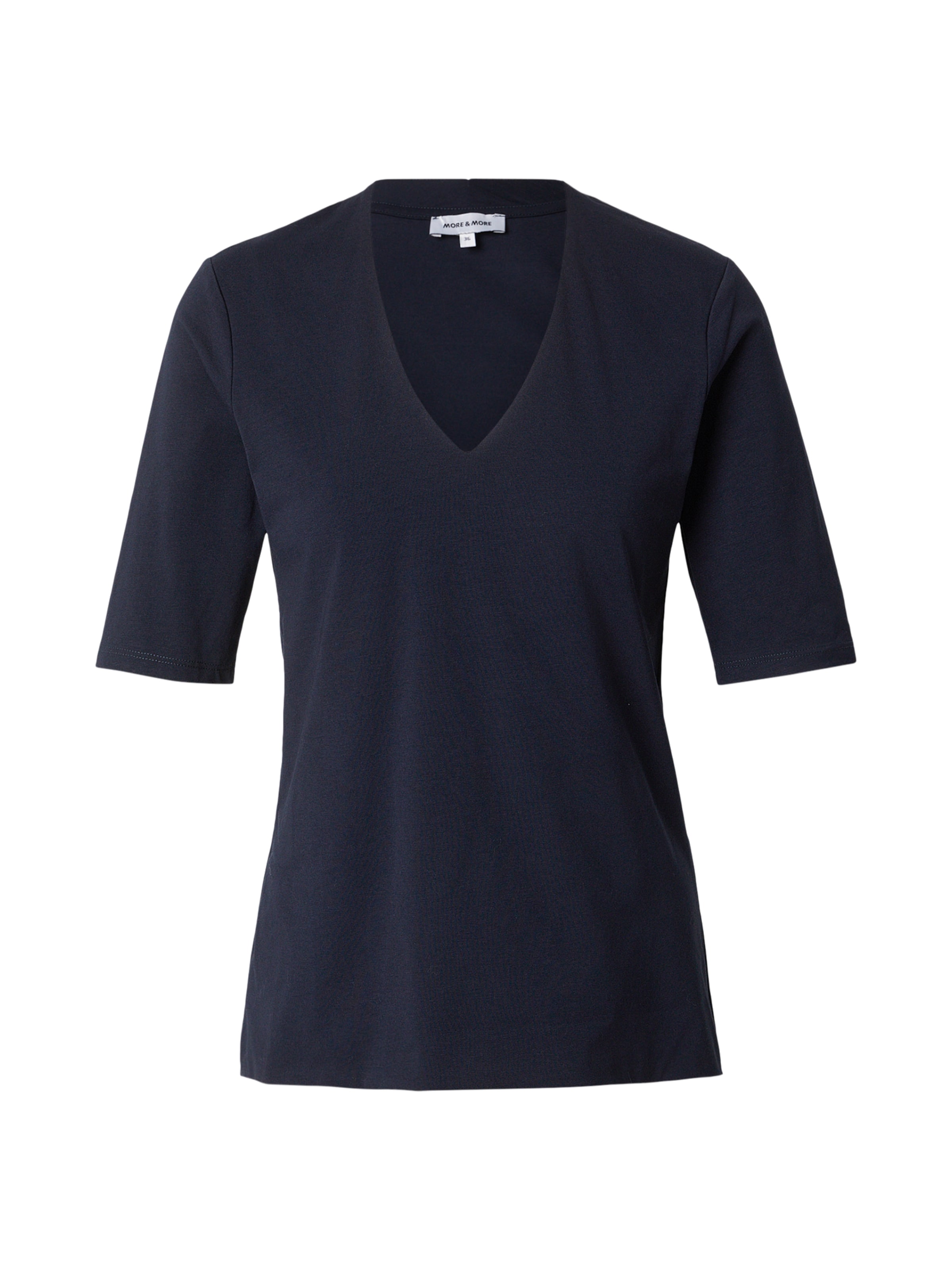 Tricou de la MORE & MORE pe albastru: față