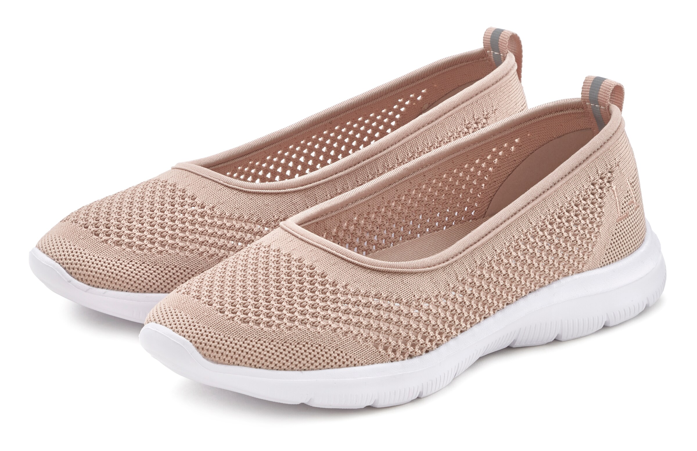 LASCANA Ballet Flats in Beige