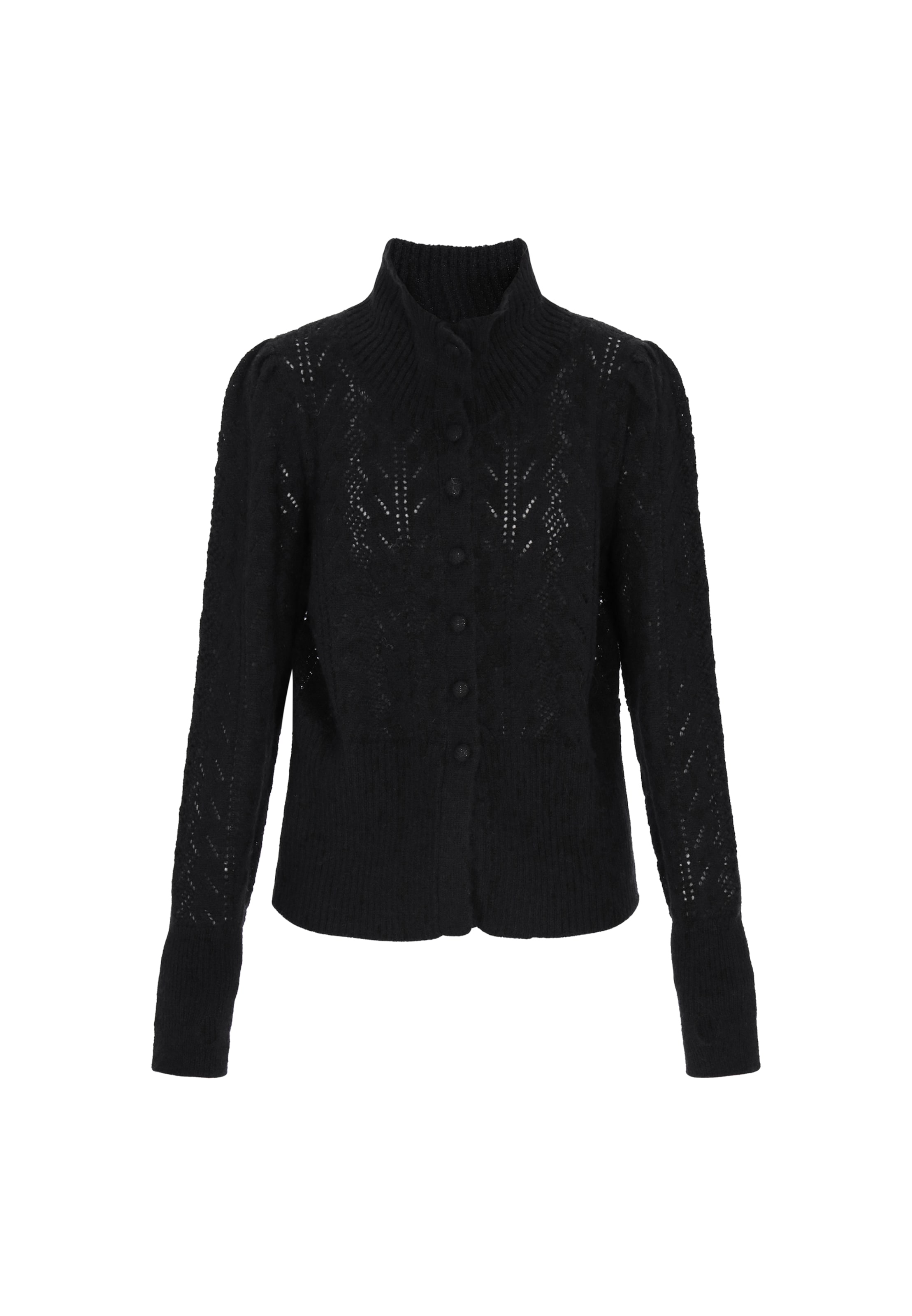 Cardigan 'Vintage' DreiMaster Vintage en noir : devant