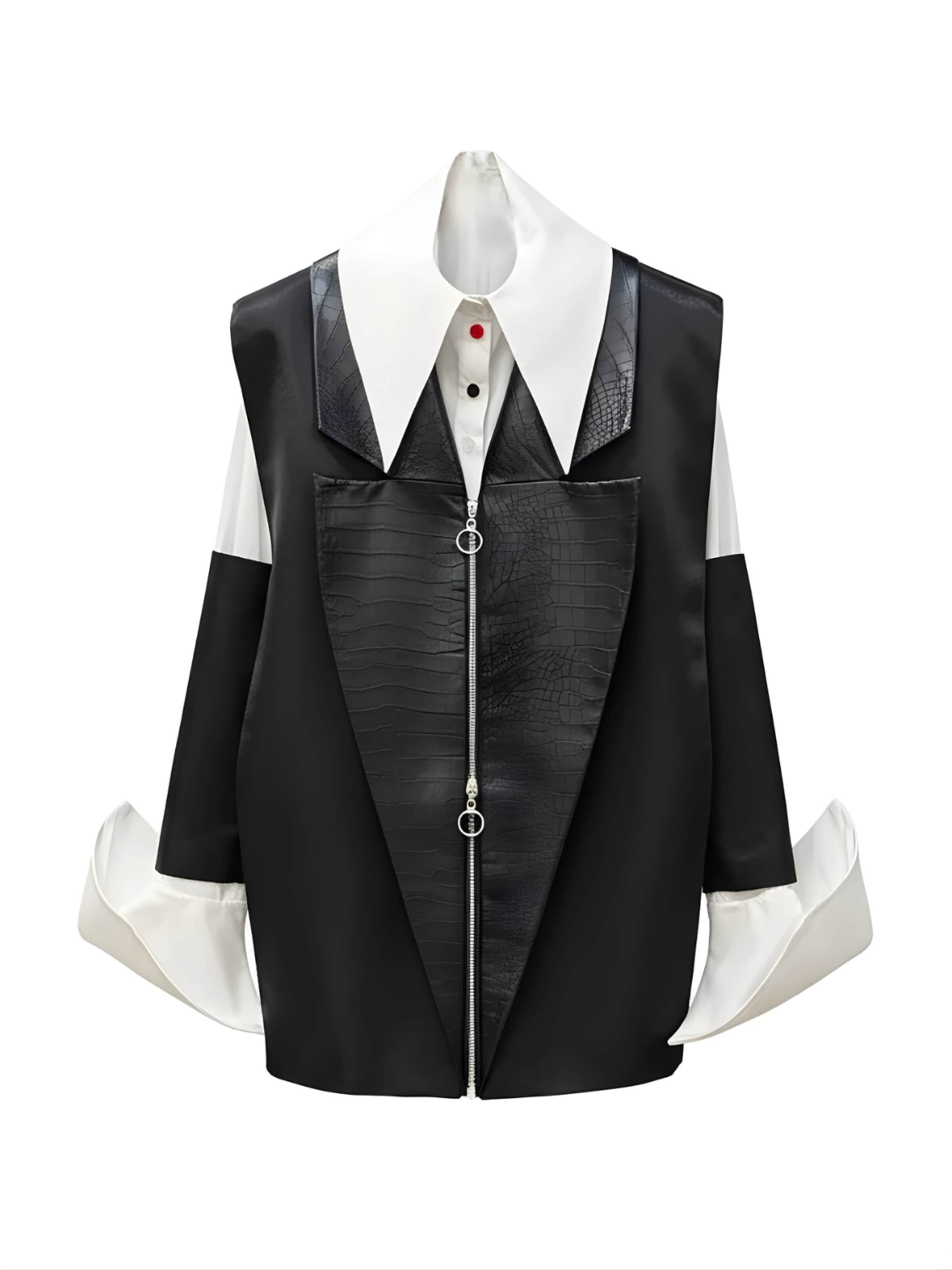 IUnique Vest 'Luxury' in Black: front