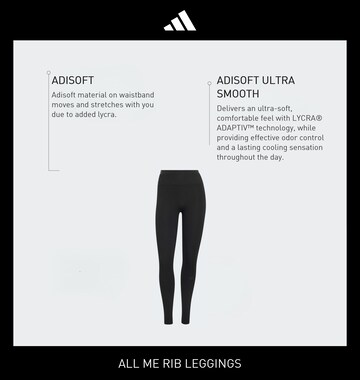 ADIDAS PERFORMANCE Skinny Sporthose 'All Me' in Schwarz