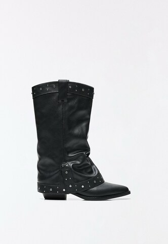 Bershka Cowboylaarzen in Zwart