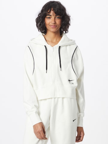 Nike Sportswear Sweatjacka i vit: framsida