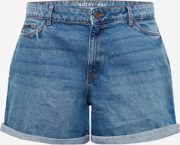 Noisy May Curve Slimfit Shorts 'SMILEY' in Blau: predná strana