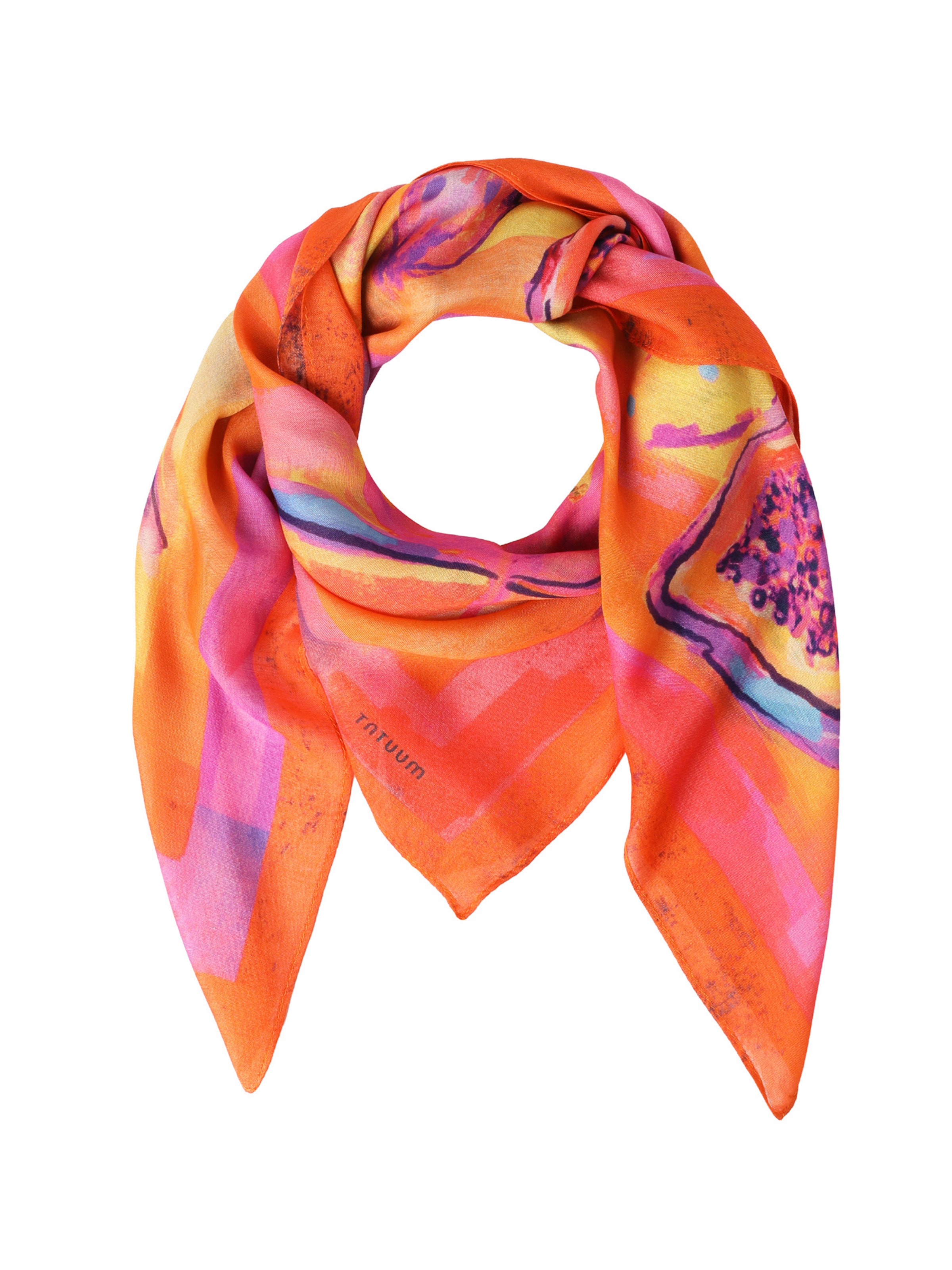 Foulard 'MAVILLA' TATUUM en jaune : devant
