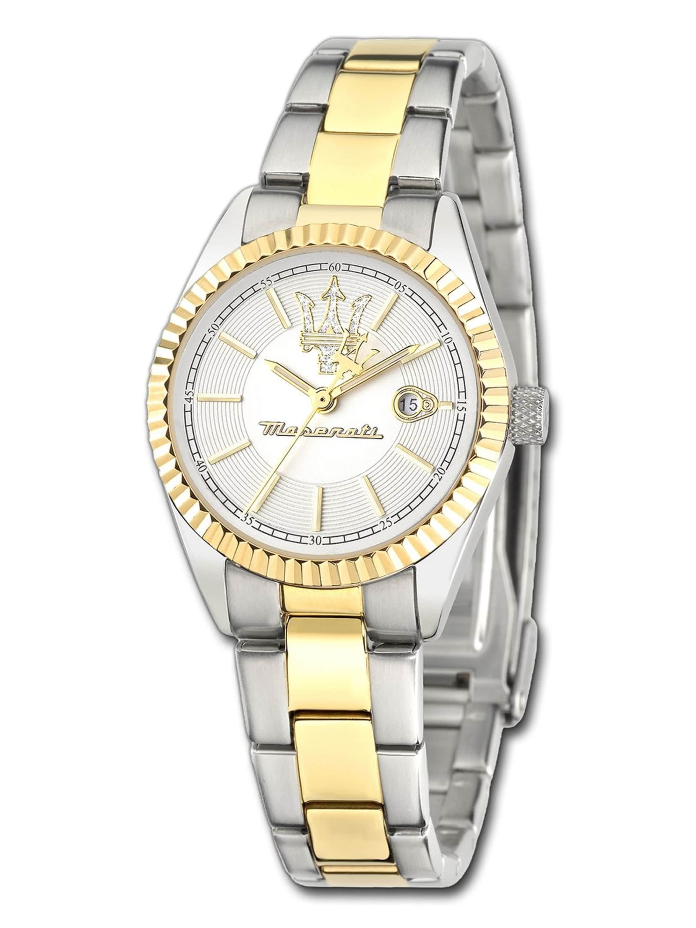 Maserati Analog Watch in Silver: front