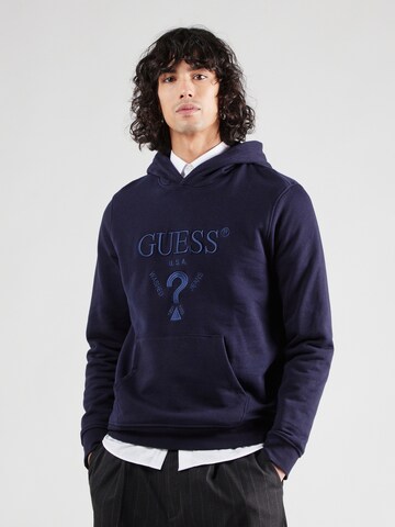 GUESS Sweatshirt in Blue: front
