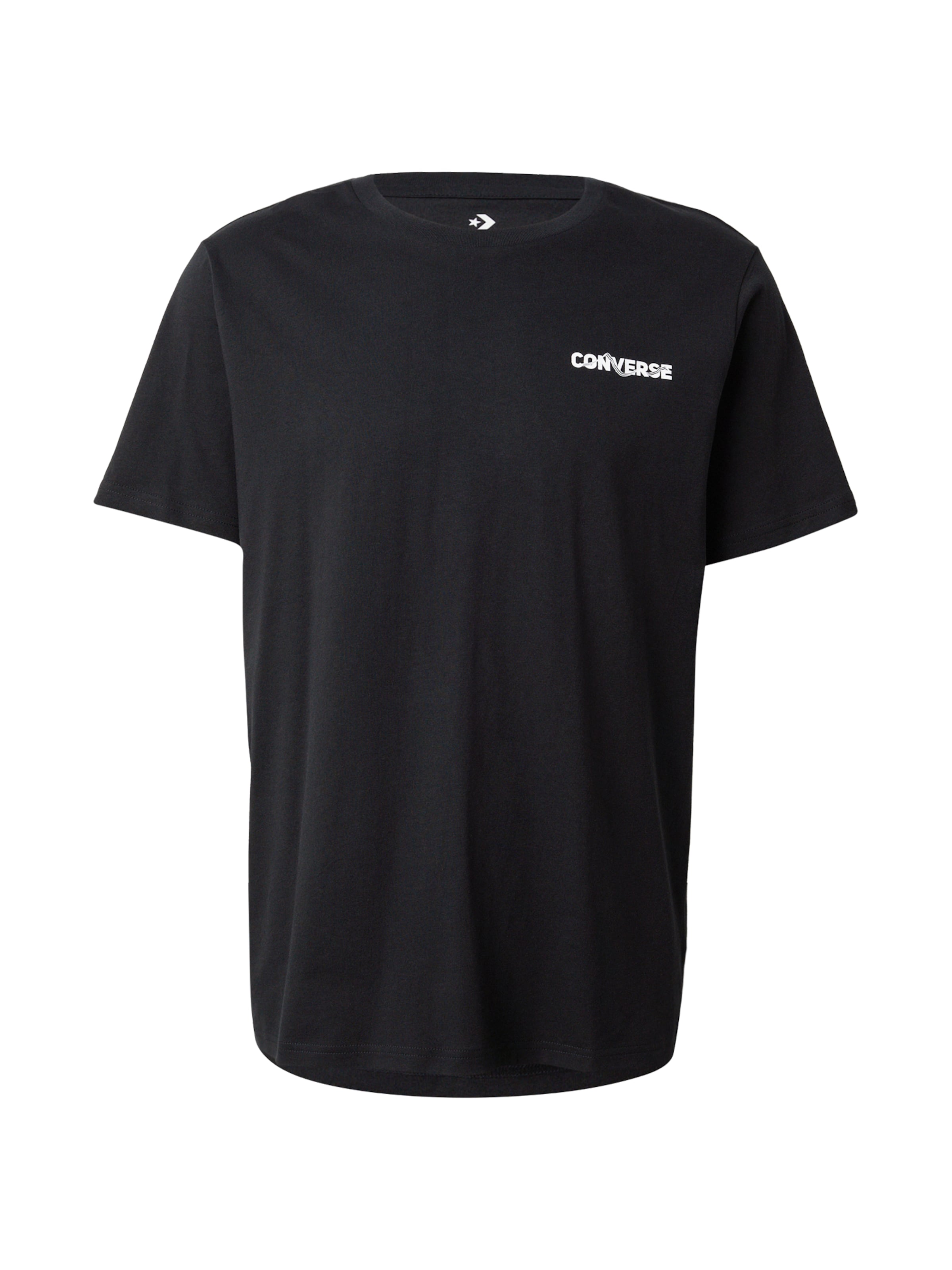 CONVERSE Футболка 'ACTIVE' в Черный: спереди