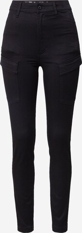 Coupe slim Pantalon cargo 'Kafey' G-Star RAW en noir : devant