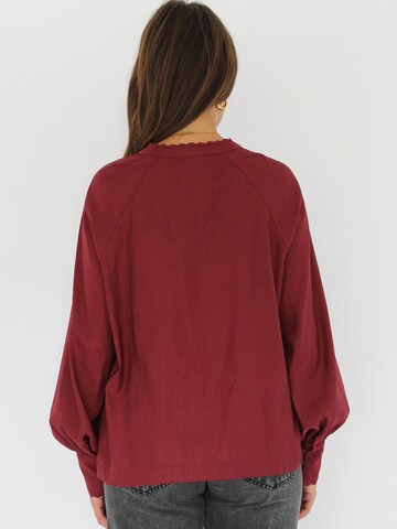 Honnête Atelier Blouse 'Cloe' in Rood