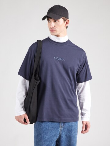 VANS Regularny krój Koszulka 'Essential' w kolorze niebieski: przód