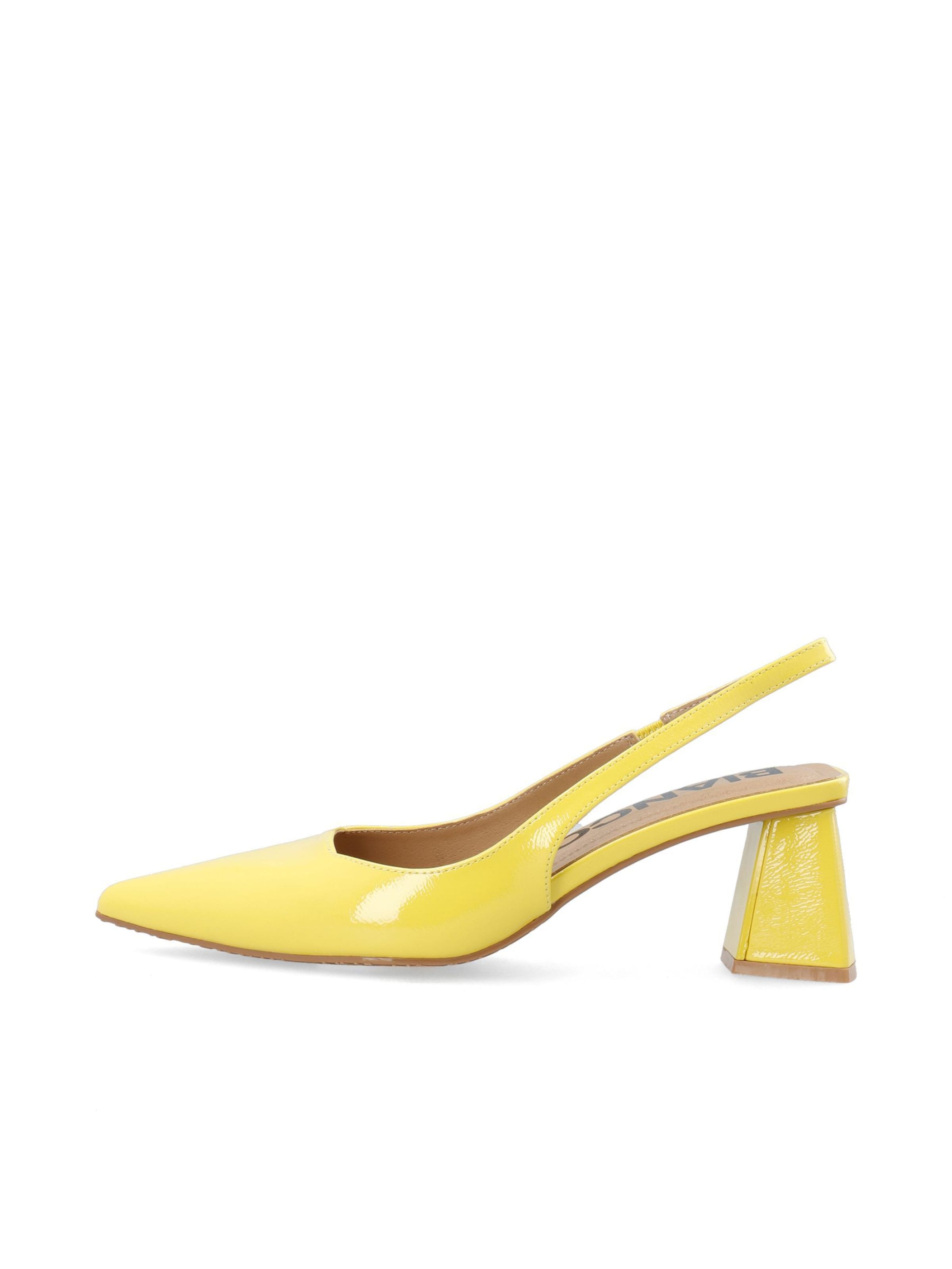 Bianco Slingback Pumps 'MARALYN' in Yellow, Item view