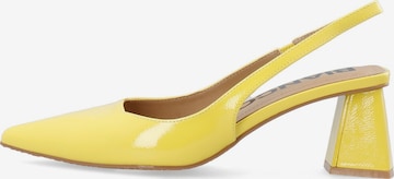 Bianco Slingback pumps 'MARALYN' in Yellow: front