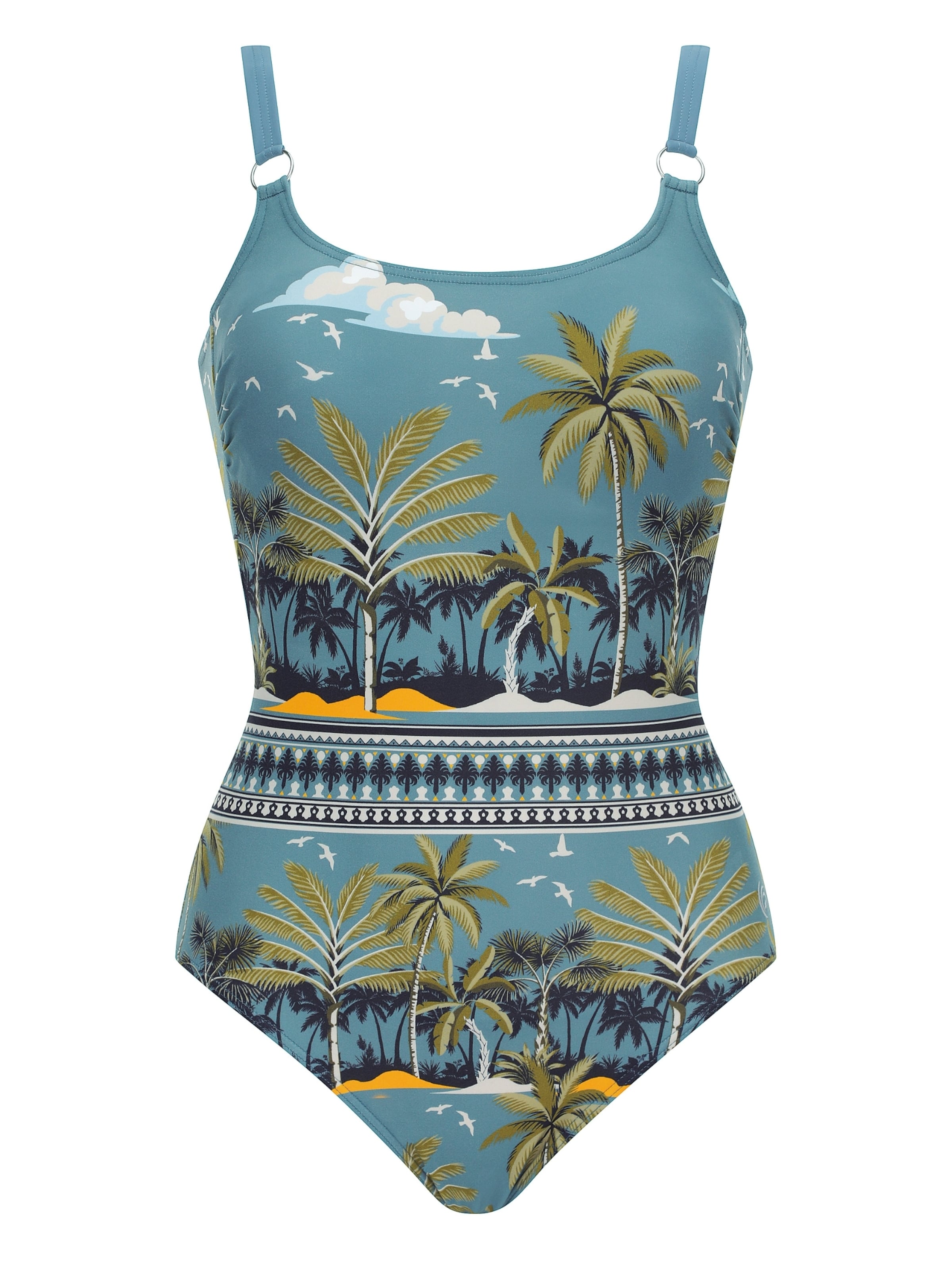 OLYMPIA Bustier Badpak in Gemengde kleuren: voorkant