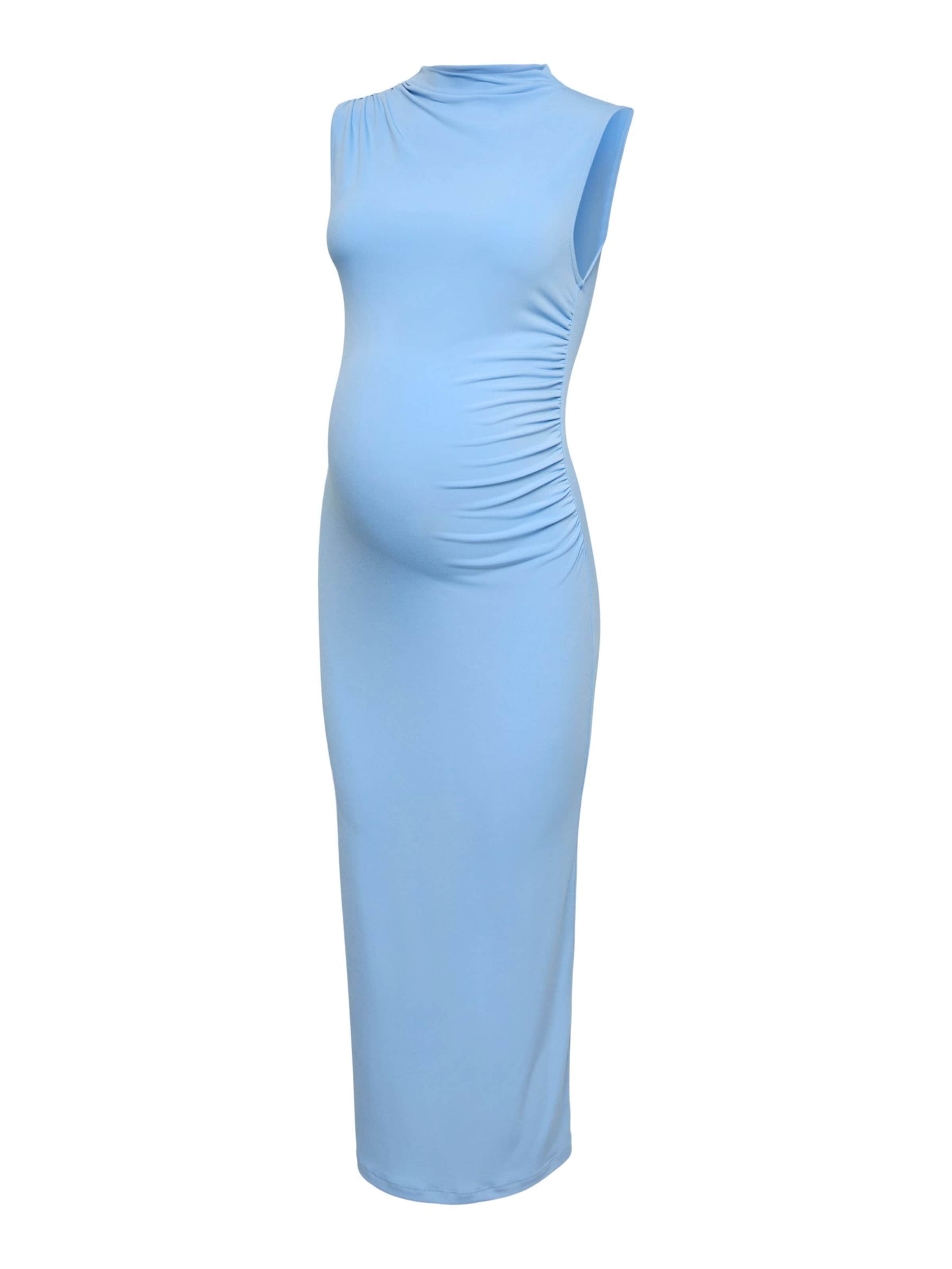 MAMALICIOUS Jurk 'MLJAVINA' in Blauw: voorkant