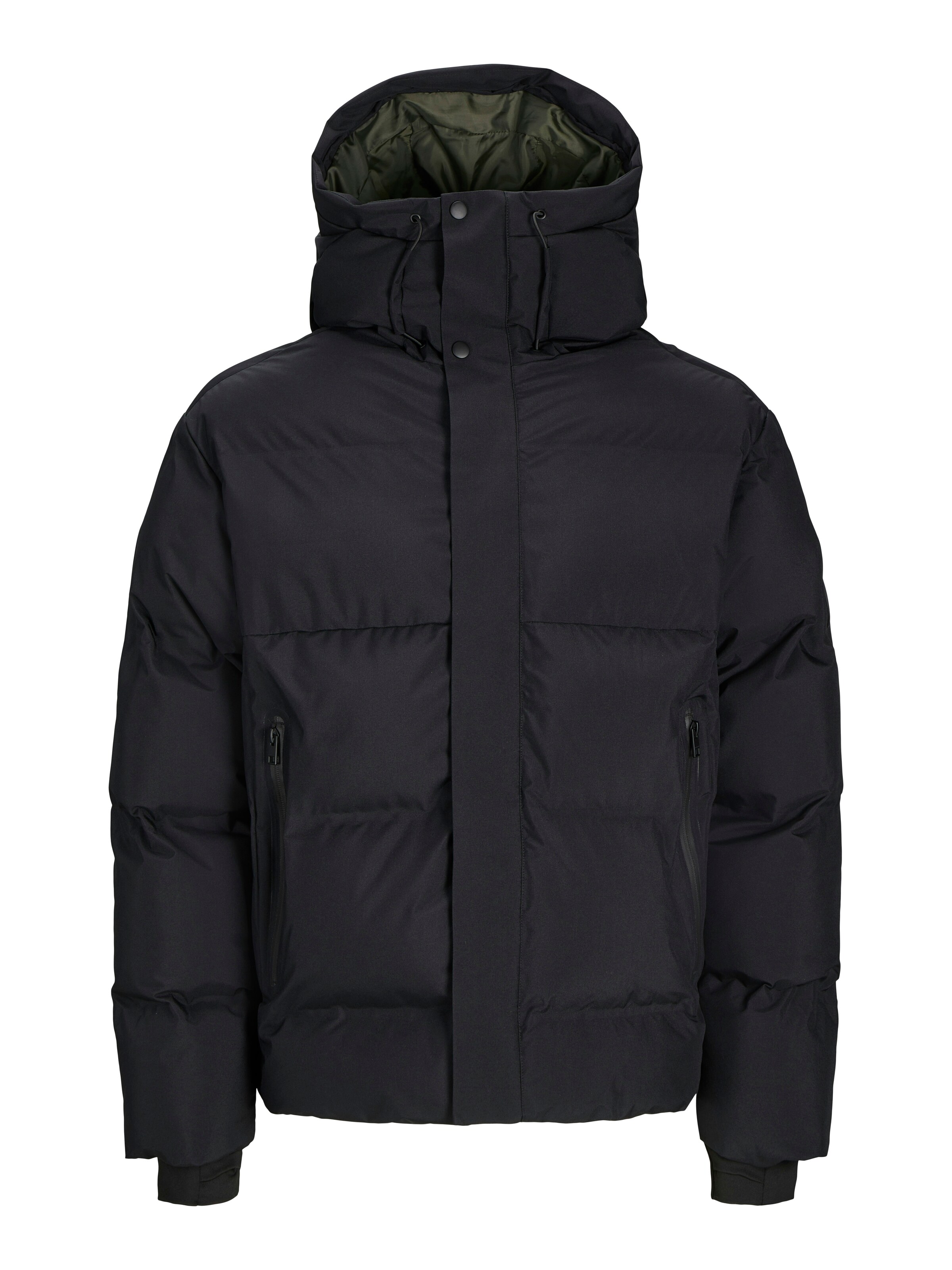 Veste d’hiver 'JCOAlpha' JACK & JONES en noir : devant